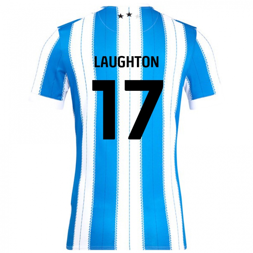 Niño Camiseta Zoe Laughton #17 Azul Blanco 1ª Equipación 2024/25 La Camisa Chile