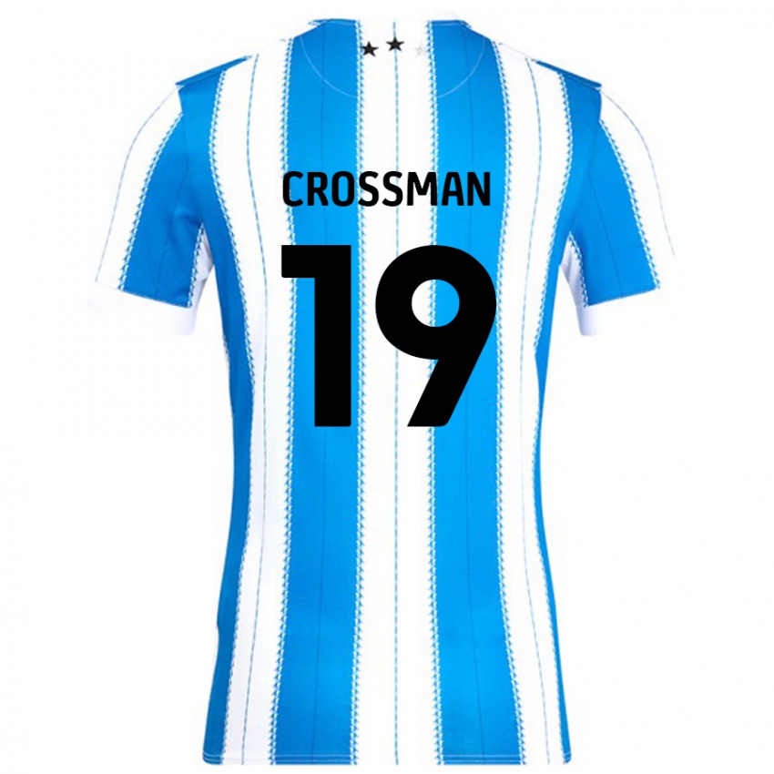 Niño Camiseta Paige Crossman #19 Azul Blanco 1ª Equipación 2024/25 La Camisa Chile