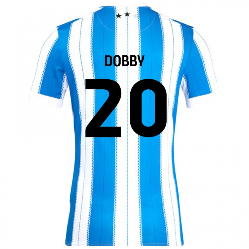 Niño Camiseta Sarah Dobby #20 Azul Blanco 1ª Equipación 2024/25 La Camisa Chile