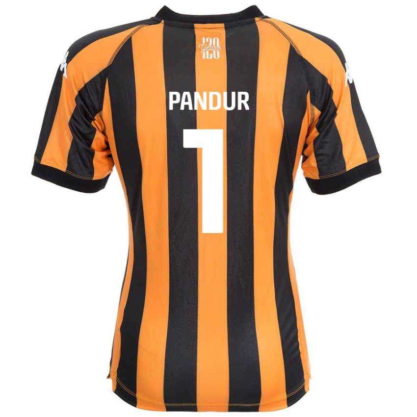 Niño Camiseta Ivor Pandur #1 Negro Ámbar 1ª Equipación 2024/25 La Camisa Chile