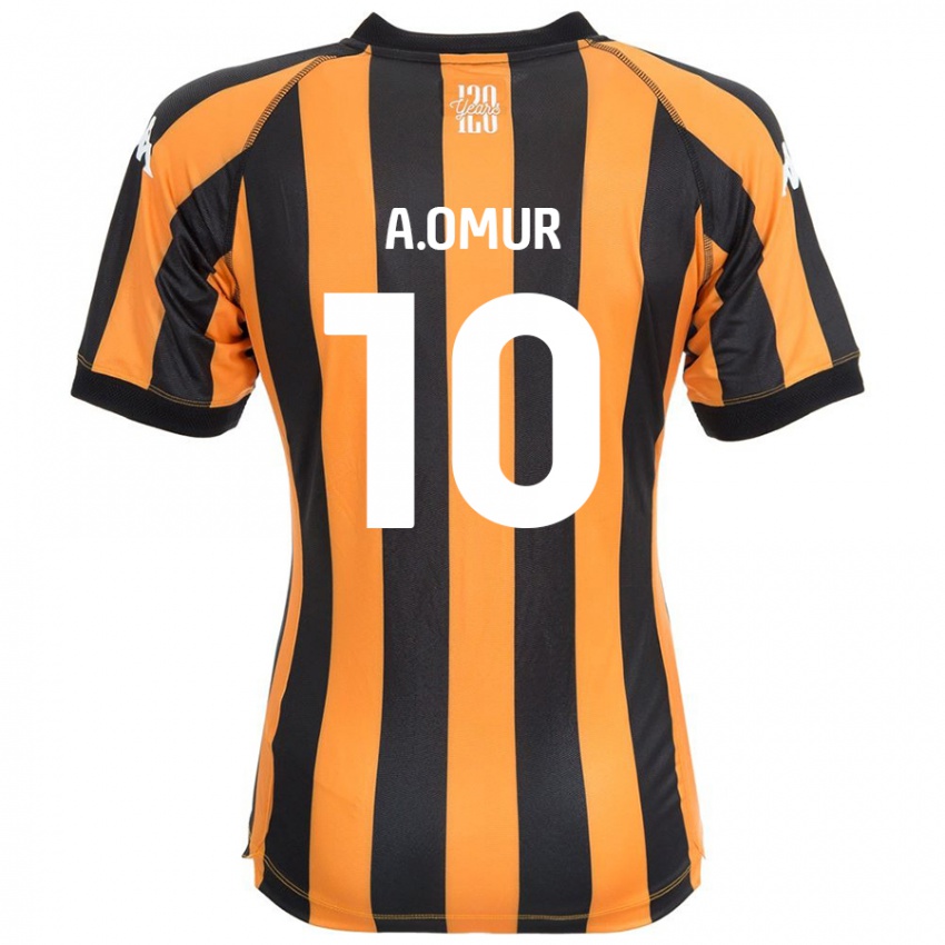 Niño Camiseta Abdülkadir Ömür #10 Negro Ámbar 1ª Equipación 2024/25 La Camisa Chile