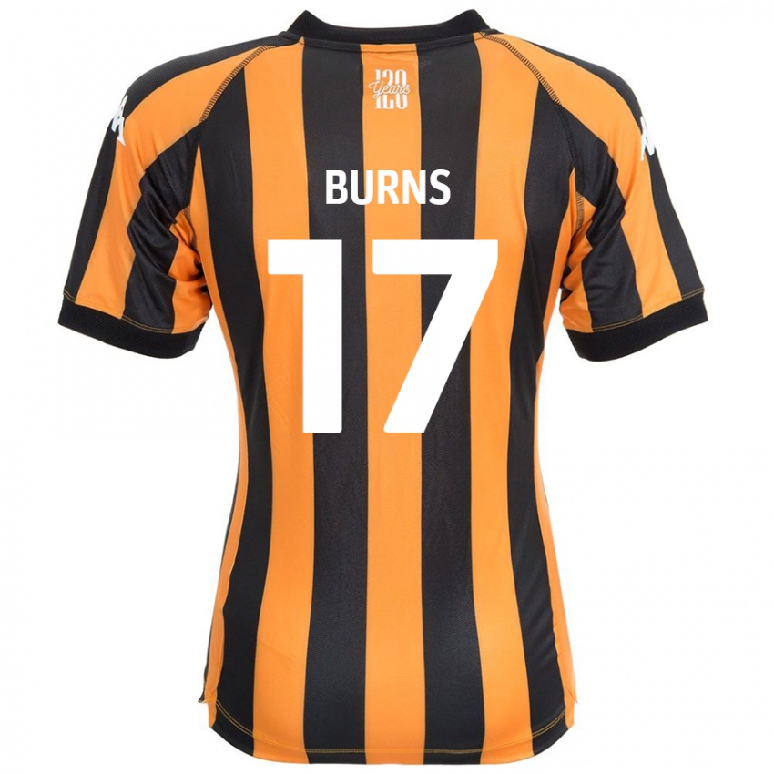 Niño Camiseta Finley Burns #17 Negro Ámbar 1ª Equipación 2024/25 La Camisa Chile