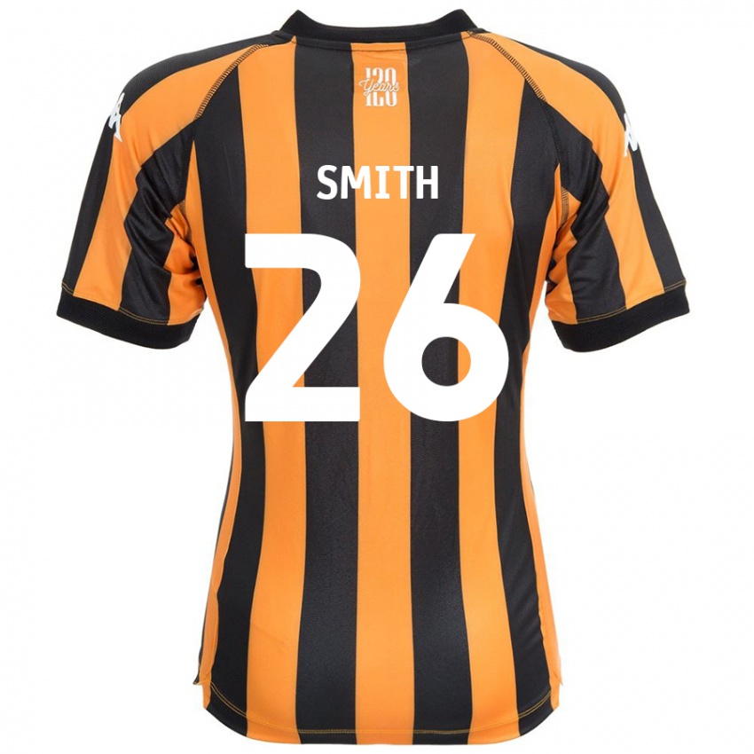 Niño Camiseta Andy Smith #26 Negro Ámbar 1ª Equipación 2024/25 La Camisa Chile