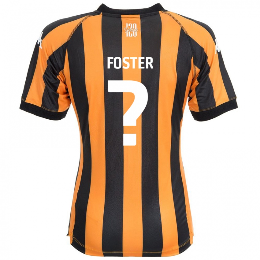 Niño Camiseta Owen Foster #0 Negro Ámbar 1ª Equipación 2024/25 La Camisa Chile