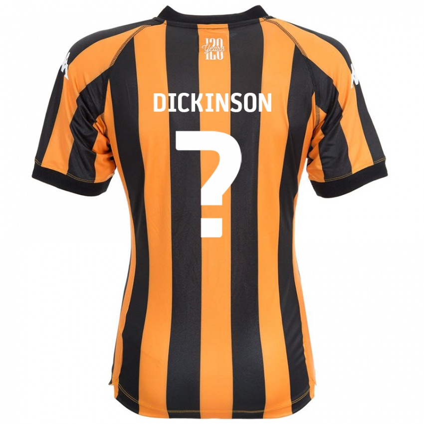 Niño Camiseta George Dickinson #0 Negro Ámbar 1ª Equipación 2024/25 La Camisa Chile