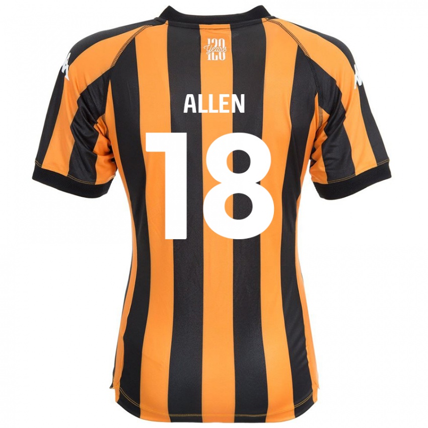 Niño Camiseta Aaliyah Allen #18 Negro Ámbar 1ª Equipación 2024/25 La Camisa Chile