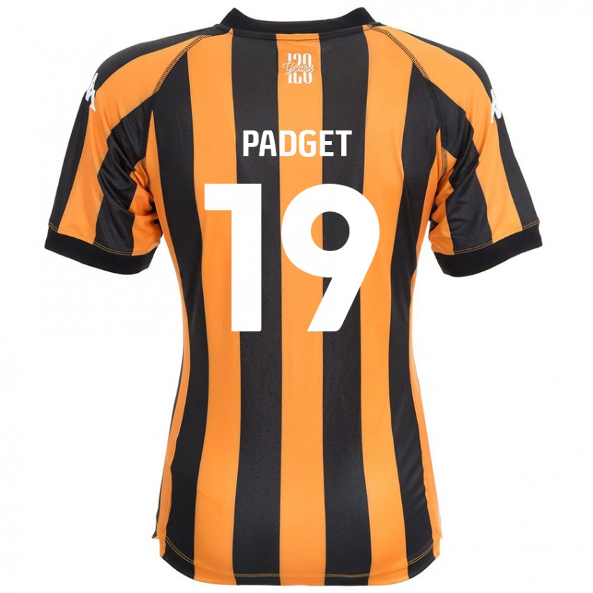 Niño Camiseta Bethany Padget #19 Negro Ámbar 1ª Equipación 2024/25 La Camisa Chile