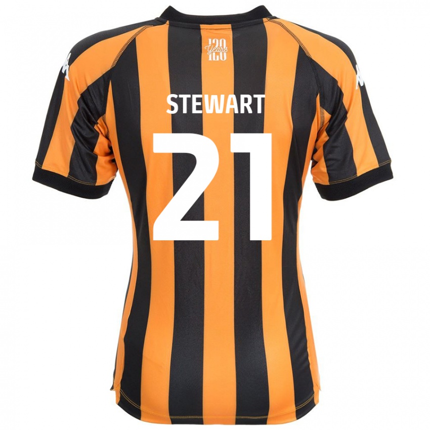 Niño Camiseta Alice Stewart #21 Negro Ámbar 1ª Equipación 2024/25 La Camisa Chile