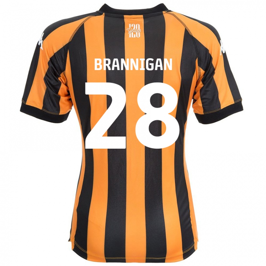 Niño Camiseta Aoife Brannigan #28 Negro Ámbar 1ª Equipación 2024/25 La Camisa Chile