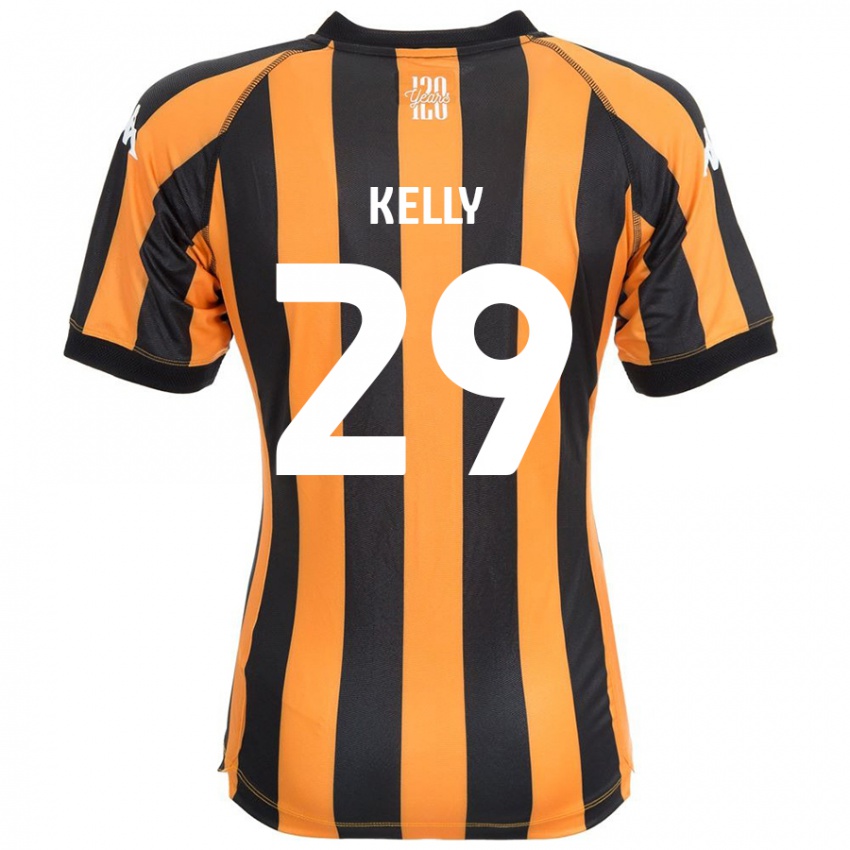 Niño Camiseta Ace Kelly #29 Negro Ámbar 1ª Equipación 2024/25 La Camisa Chile