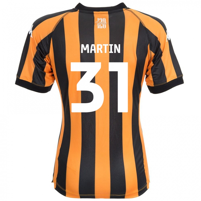 Niño Camiseta Faith Martin #31 Negro Ámbar 1ª Equipación 2024/25 La Camisa Chile