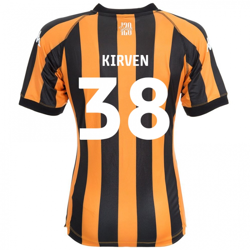 Niño Camiseta Tess Kirven #38 Negro Ámbar 1ª Equipación 2024/25 La Camisa Chile