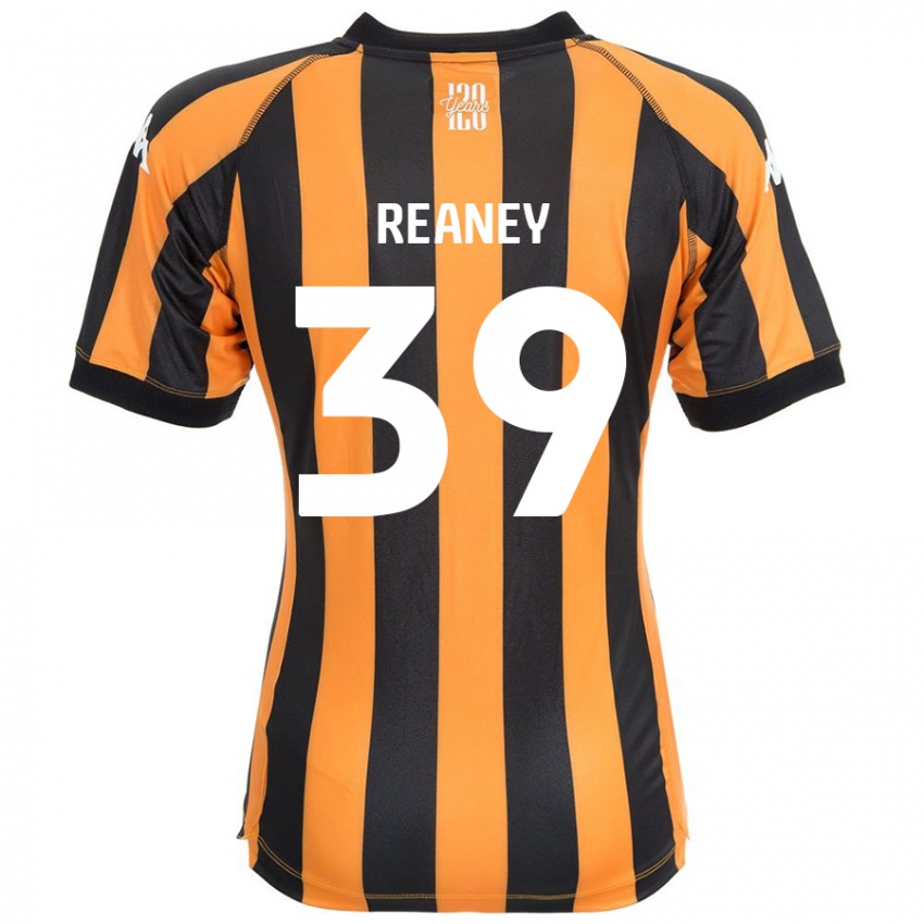 Niño Camiseta Mollie Reaney #39 Negro Ámbar 1ª Equipación 2024/25 La Camisa Chile