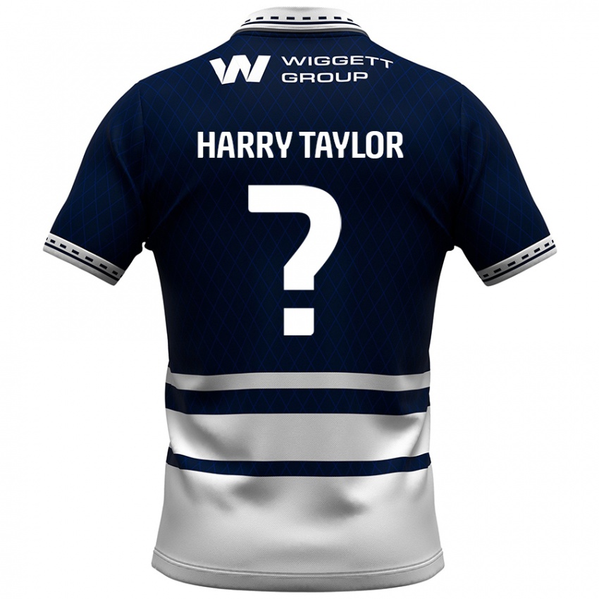 Niño Camiseta Harry Taylor #0 Azul Marino Blanco 1ª Equipación 2024/25 La Camisa Chile