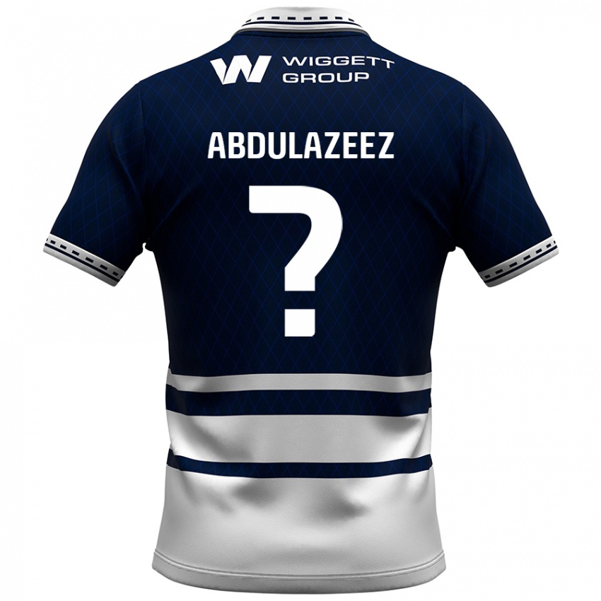 Niño Camiseta Abdulahi Abdulazeez #0 Azul Marino Blanco 1ª Equipación 2024/25 La Camisa Chile