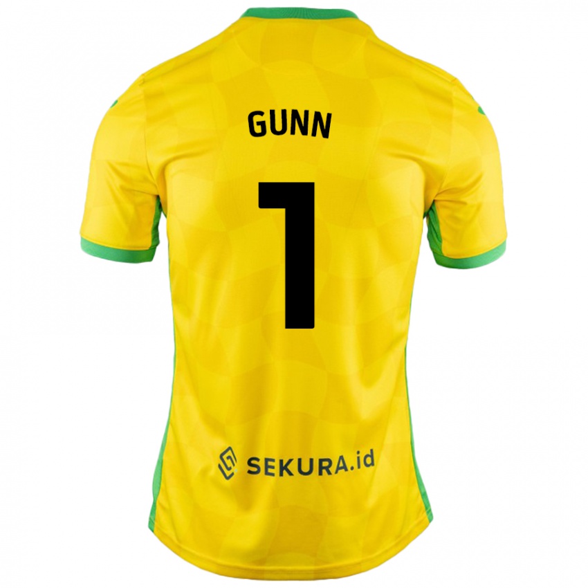 Niño Camiseta Angus Gunn #1 Amarillo Verde 1ª Equipación 2024/25 La Camisa Chile