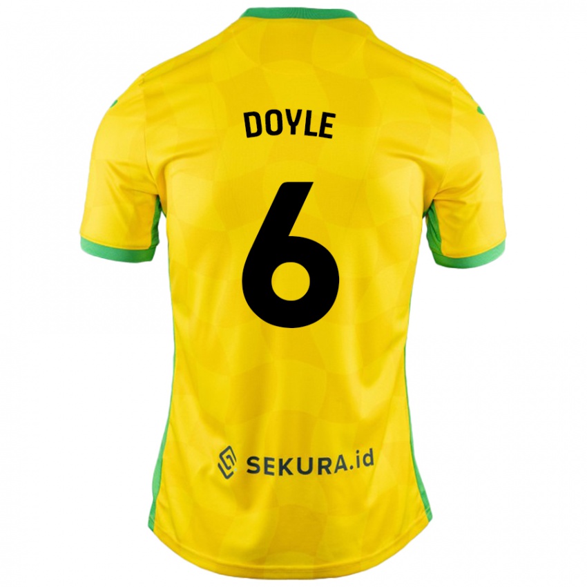 Niño Camiseta Callum Doyle #6 Amarillo Verde 1ª Equipación 2024/25 La Camisa Chile