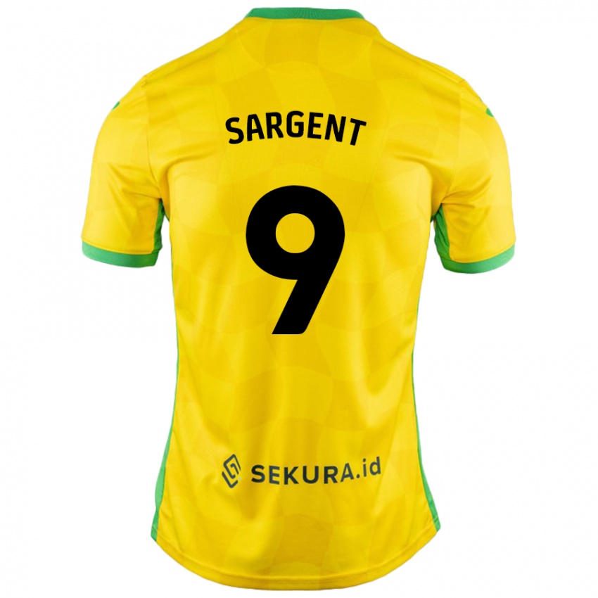 Niño Camiseta Josh Sargent #9 Amarillo Verde 1ª Equipación 2024/25 La Camisa Chile