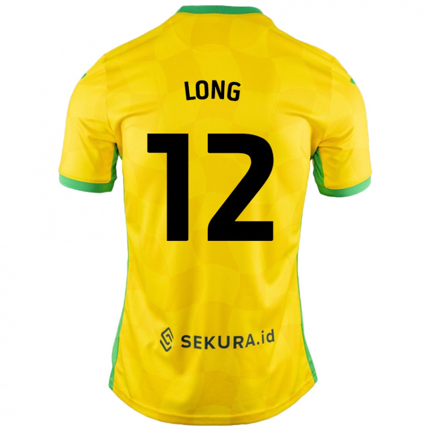 Niño Camiseta George Long #12 Amarillo Verde 1ª Equipación 2024/25 La Camisa Chile