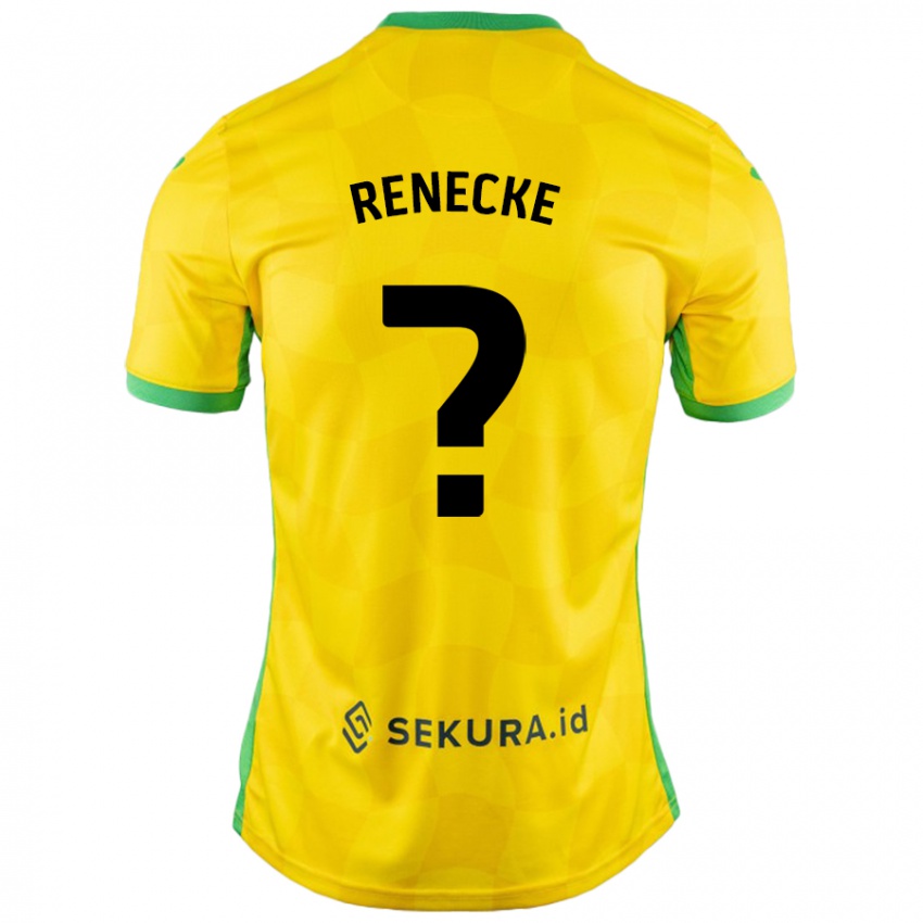 Niño Camiseta Waylon Renecke #0 Amarillo Verde 1ª Equipación 2024/25 La Camisa Chile