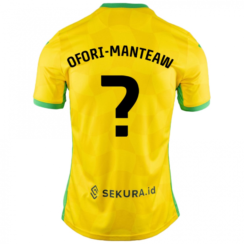 Niño Camiseta Lloyd Ofori-Manteaw #0 Amarillo Verde 1ª Equipación 2024/25 La Camisa Chile