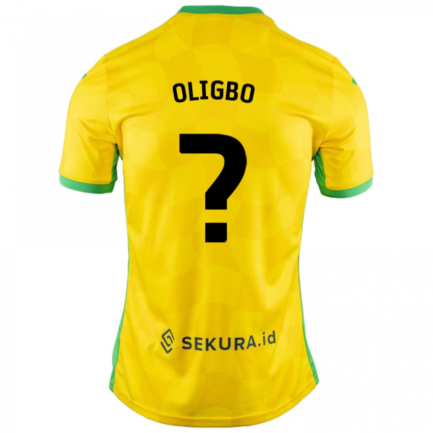 Niño Camiseta Finlay Oligbo #0 Amarillo Verde 1ª Equipación 2024/25 La Camisa Chile