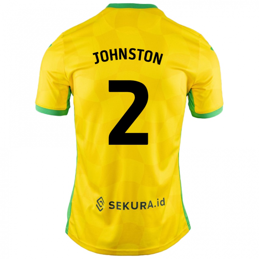 Niño Camiseta Chardonnay Johnston #2 Amarillo Verde 1ª Equipación 2024/25 La Camisa Chile