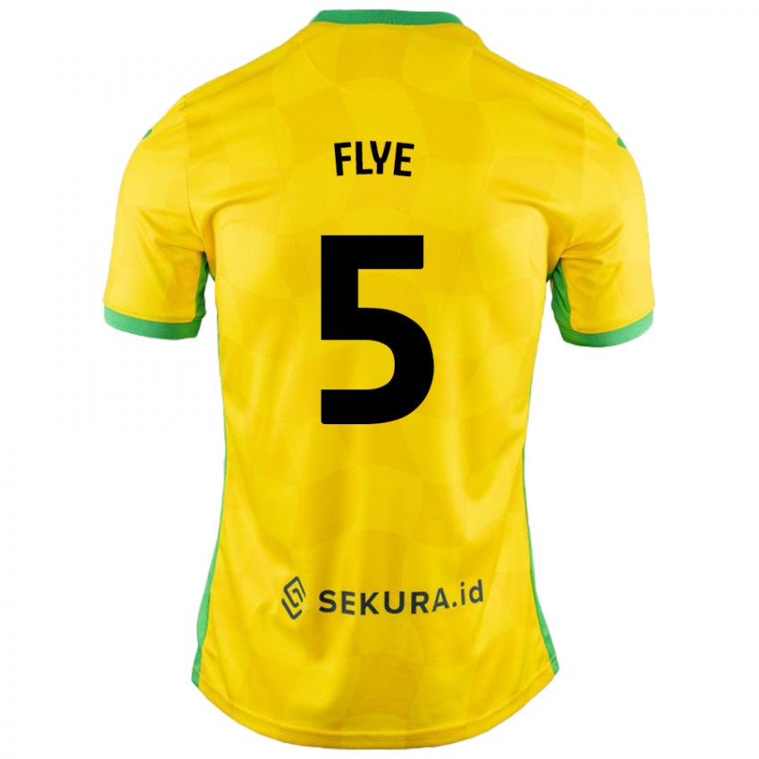 Niño Camiseta Ceri Flye #5 Amarillo Verde 1ª Equipación 2024/25 La Camisa Chile