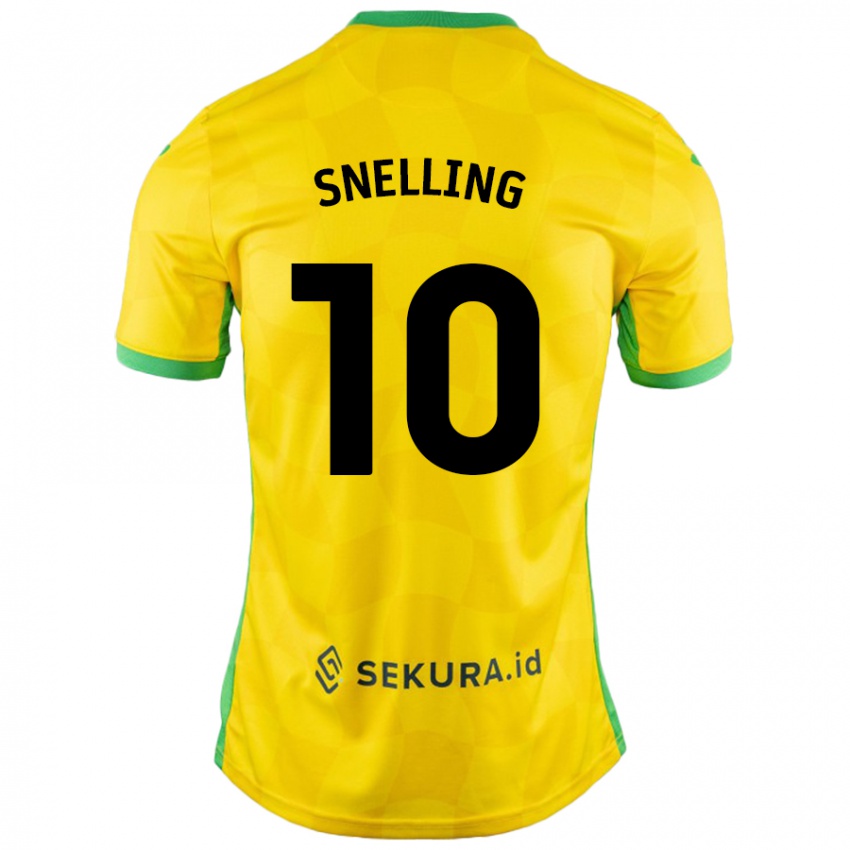 Niño Camiseta Natasha Snelling #10 Amarillo Verde 1ª Equipación 2024/25 La Camisa Chile