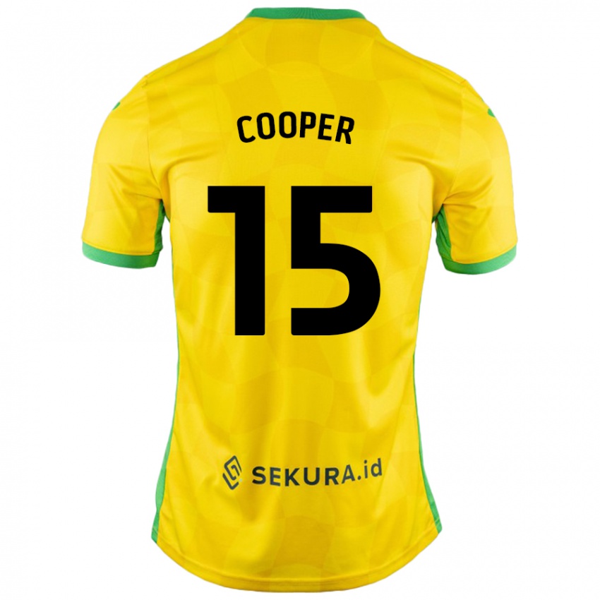 Niño Camiseta Naomi Cooper #15 Amarillo Verde 1ª Equipación 2024/25 La Camisa Chile