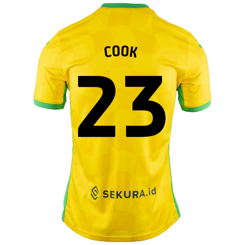 Niño Camiseta Olivia Cook #23 Amarillo Verde 1ª Equipación 2024/25 La Camisa Chile