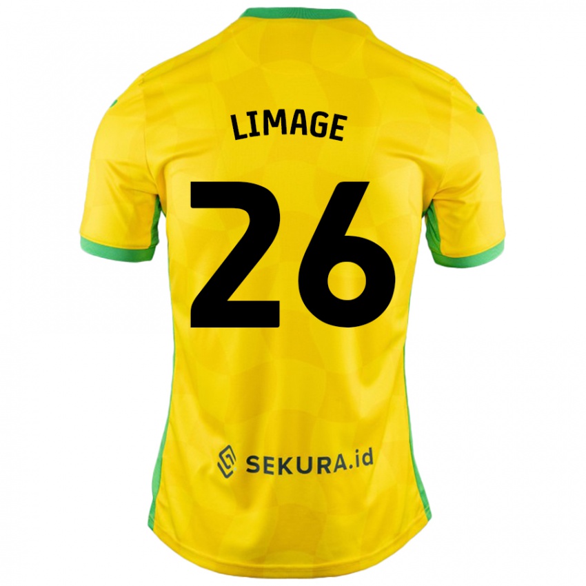 Niño Camiseta Felicity Limage #26 Amarillo Verde 1ª Equipación 2024/25 La Camisa Chile