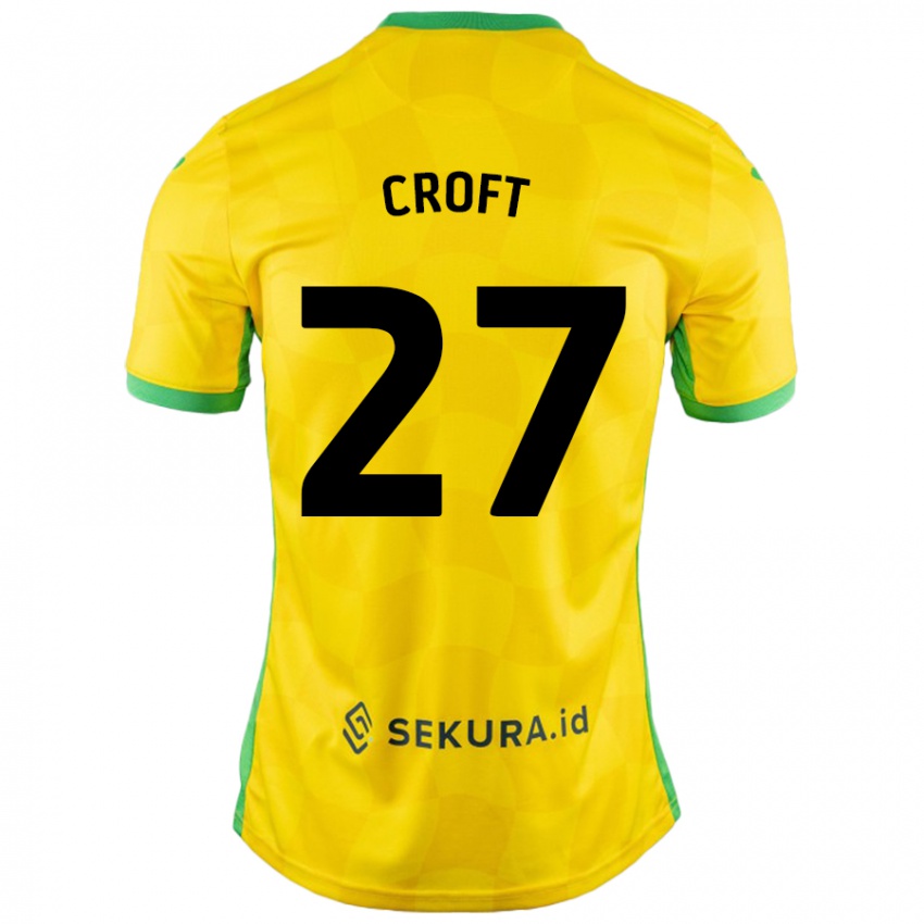 Niño Camiseta Mary Croft #27 Amarillo Verde 1ª Equipación 2024/25 La Camisa Chile