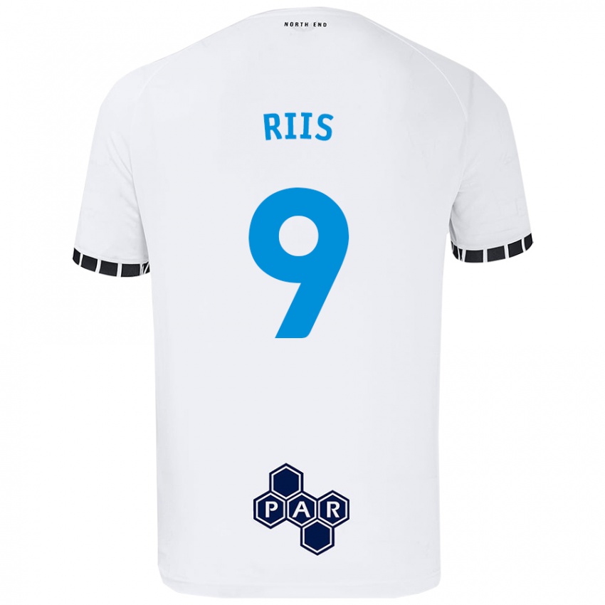 Niño Camiseta Emil Riis #9 Blanco 1ª Equipación 2024/25 La Camisa Chile