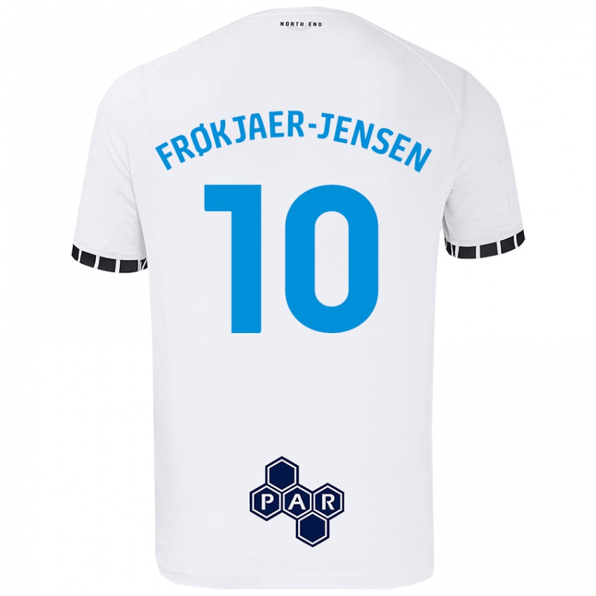 Niño Camiseta Mads Frøkjaer-Jensen #10 Blanco 1ª Equipación 2024/25 La Camisa Chile