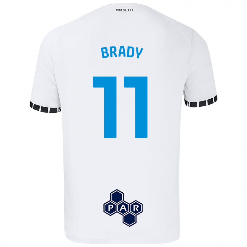 Niño Camiseta Robbie Brady #11 Blanco 1ª Equipación 2024/25 La Camisa Chile