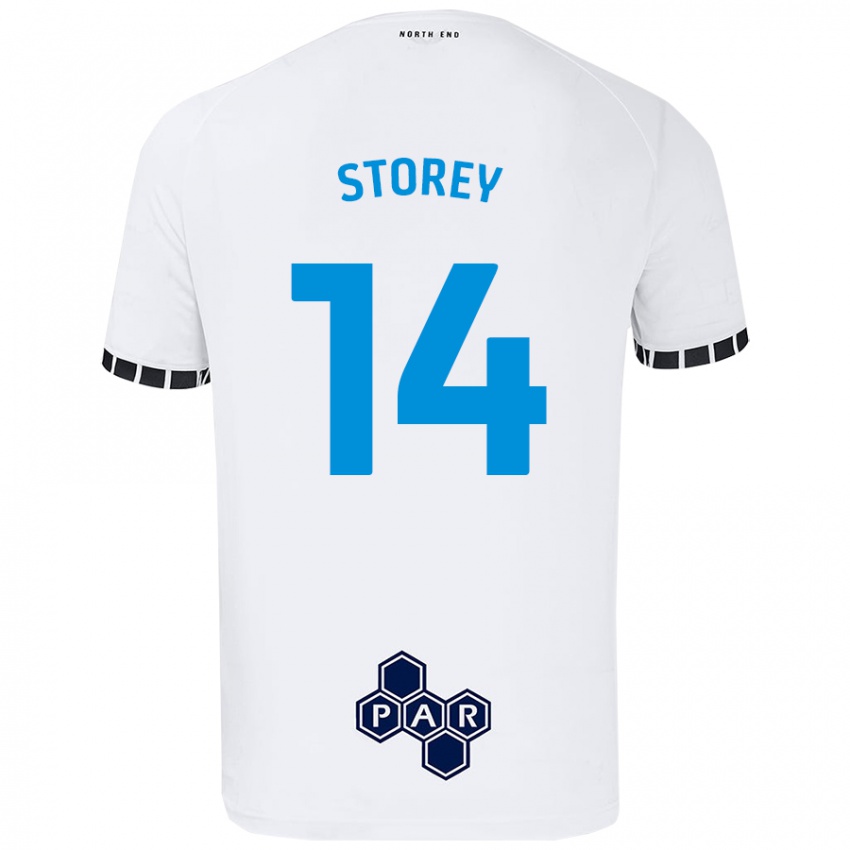 Niño Camiseta Jordan Storey #14 Blanco 1ª Equipación 2024/25 La Camisa Chile