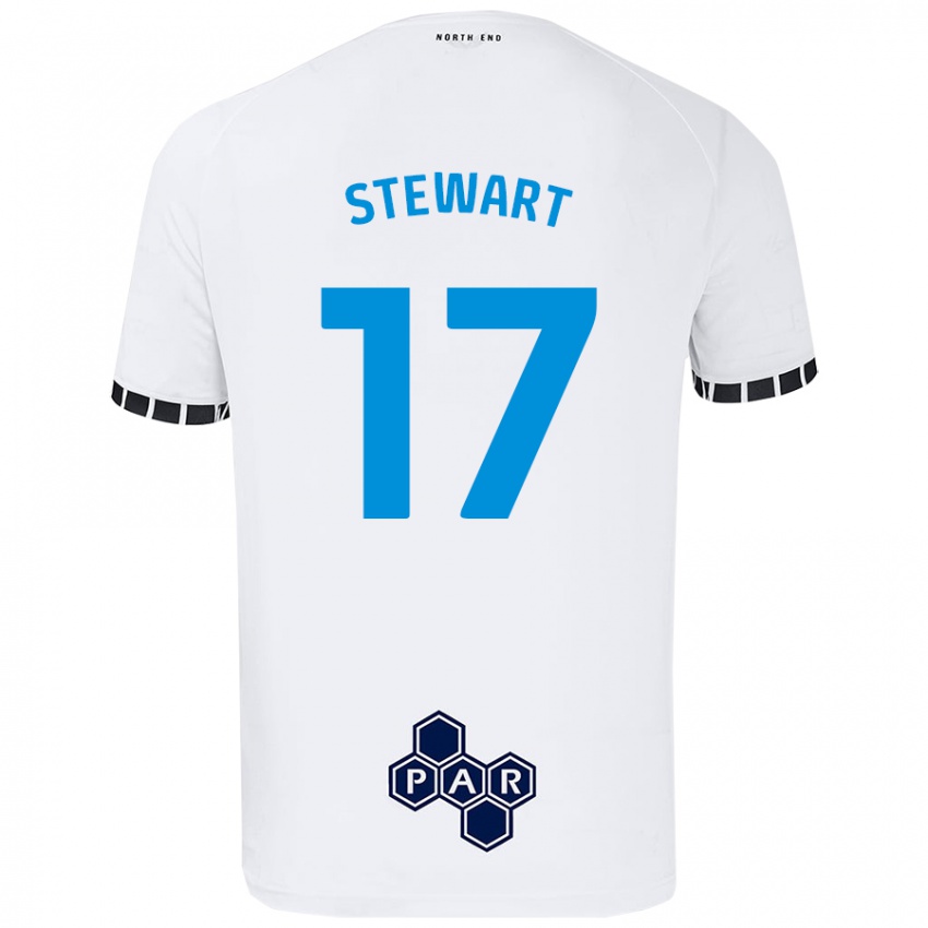 Niño Camiseta Layton Stewart #17 Blanco 1ª Equipación 2024/25 La Camisa Chile