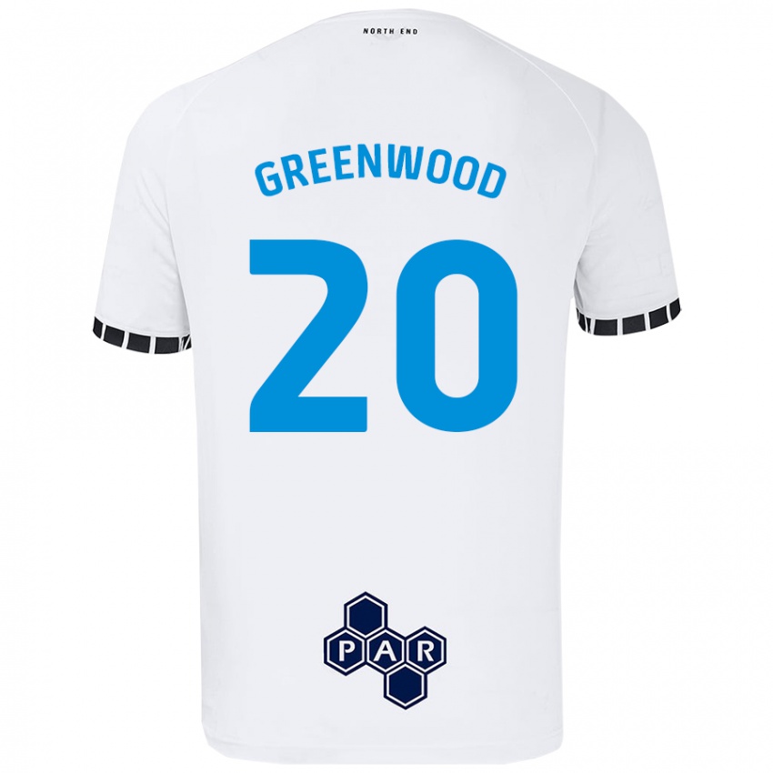 Niño Camiseta Sam Greenwood #20 Blanco 1ª Equipación 2024/25 La Camisa Chile