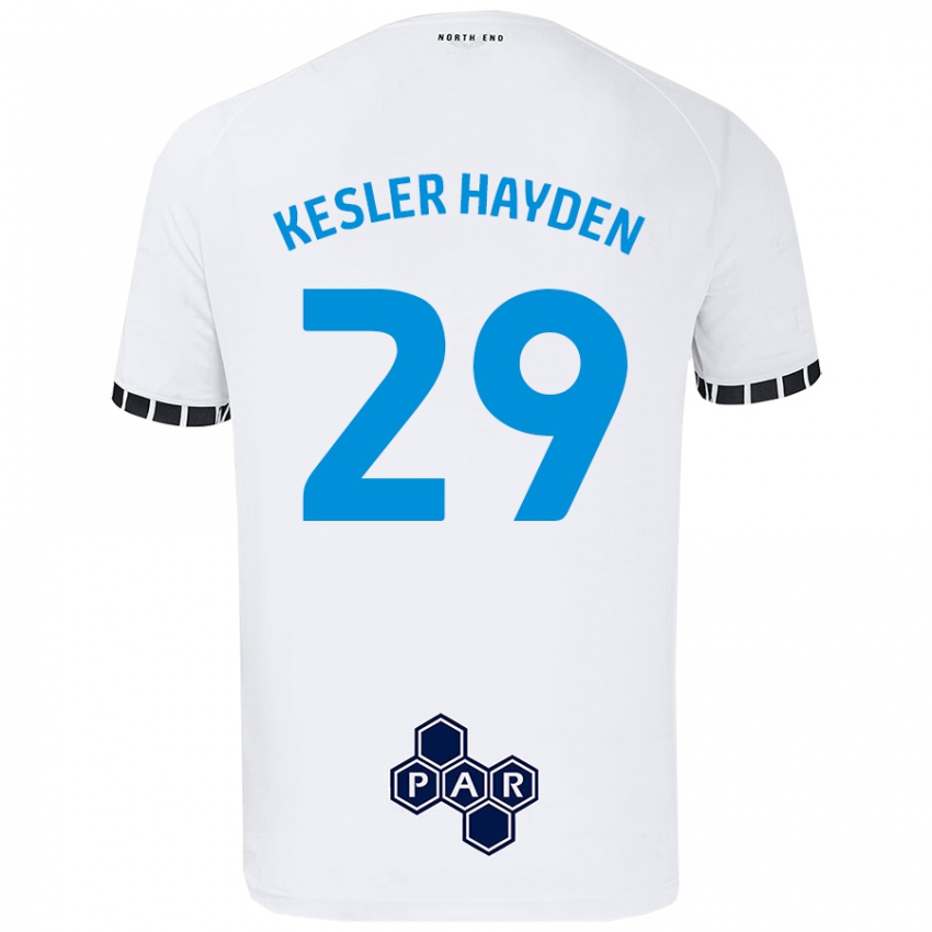 Niño Camiseta Kaine Kesler-Hayden #29 Blanco 1ª Equipación 2024/25 La Camisa Chile