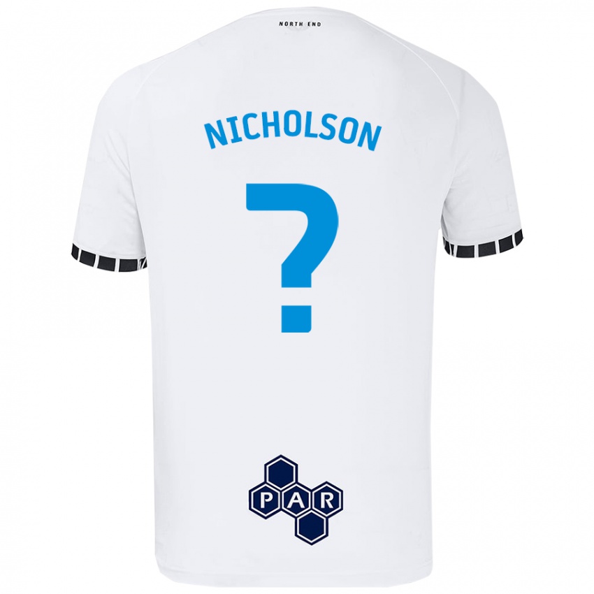 Niño Camiseta Joseph Nicholson #0 Blanco 1ª Equipación 2024/25 La Camisa Chile