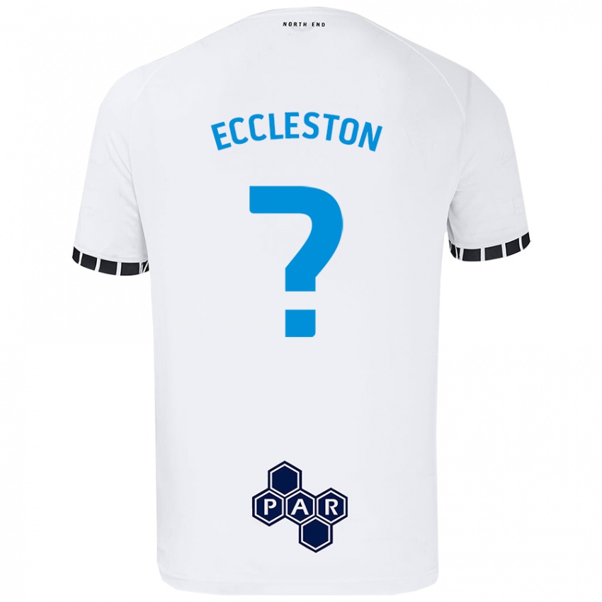 Niño Camiseta Ethan Eccleston #0 Blanco 1ª Equipación 2024/25 La Camisa Chile