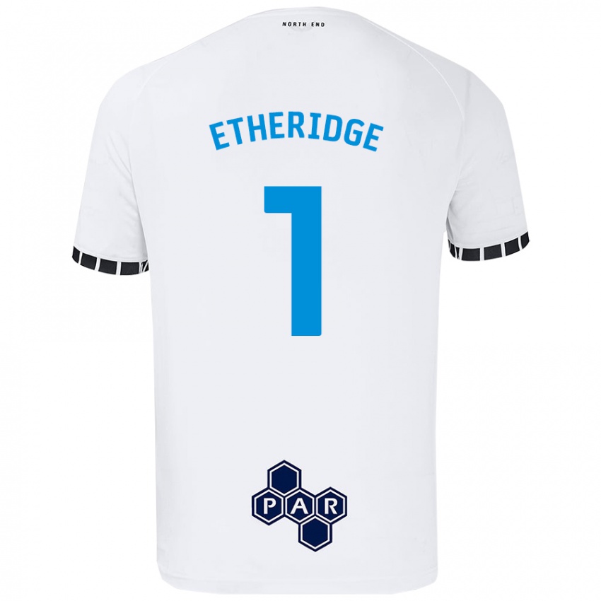 Niño Camiseta Ellie Etheridge #1 Blanco 1ª Equipación 2024/25 La Camisa Chile