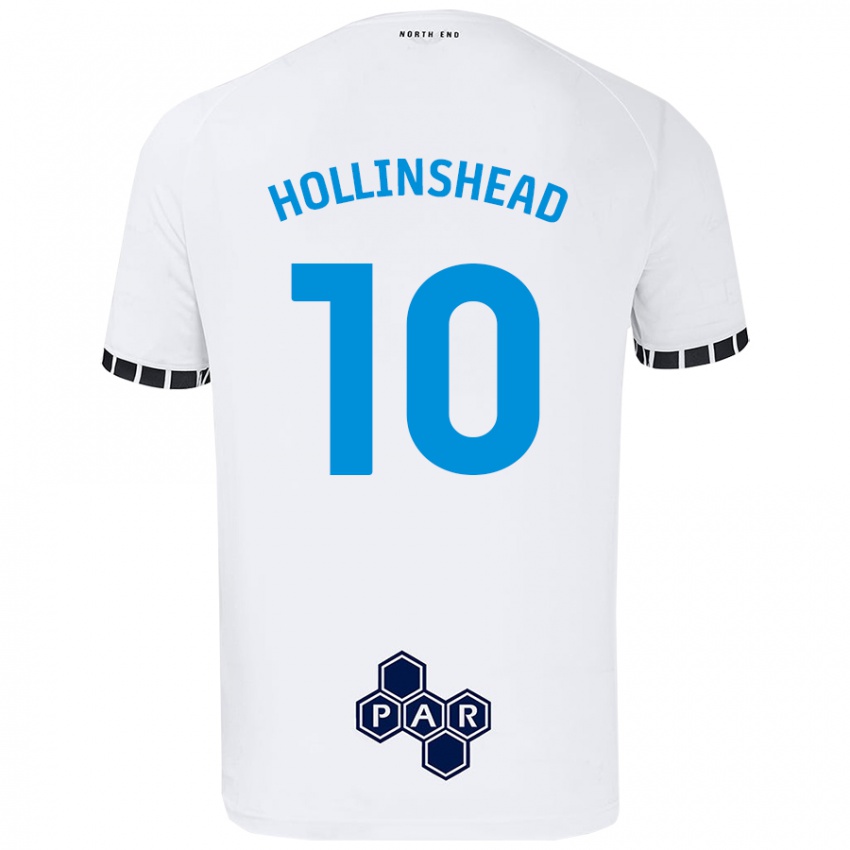 Niño Camiseta Emily Hollinshead #10 Blanco 1ª Equipación 2024/25 La Camisa Chile