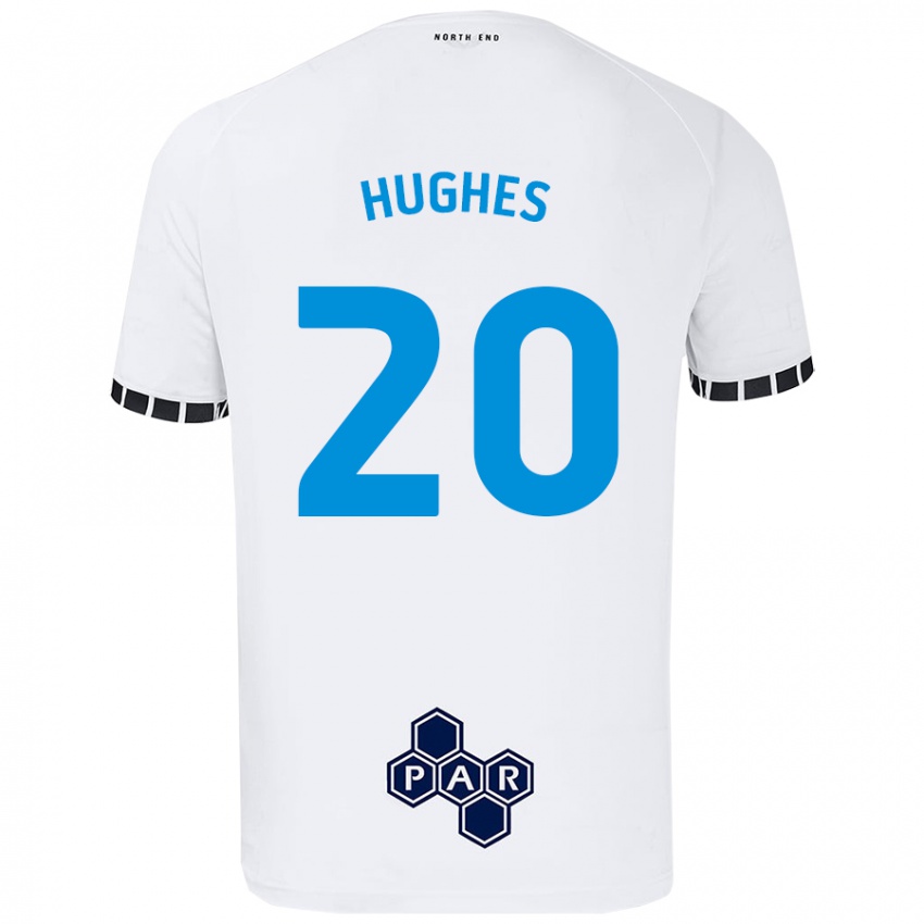 Niño Camiseta Amy Hughes #20 Blanco 1ª Equipación 2024/25 La Camisa Chile