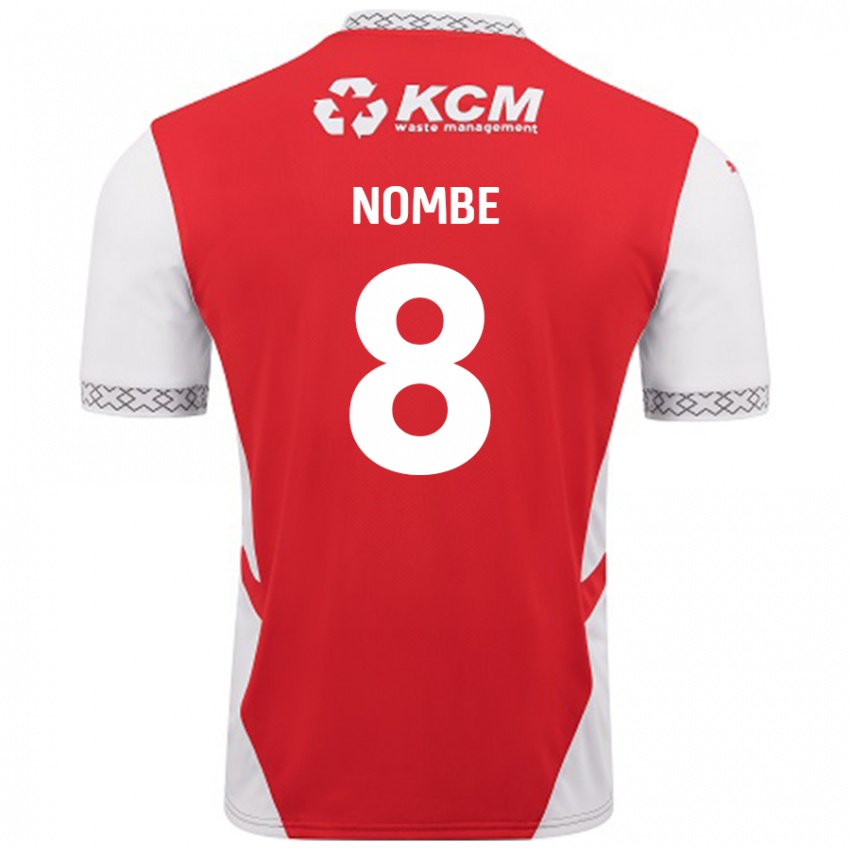 Niño Camiseta Sam Nombe #8 Rojo Blanco 1ª Equipación 2024/25 La Camisa Chile