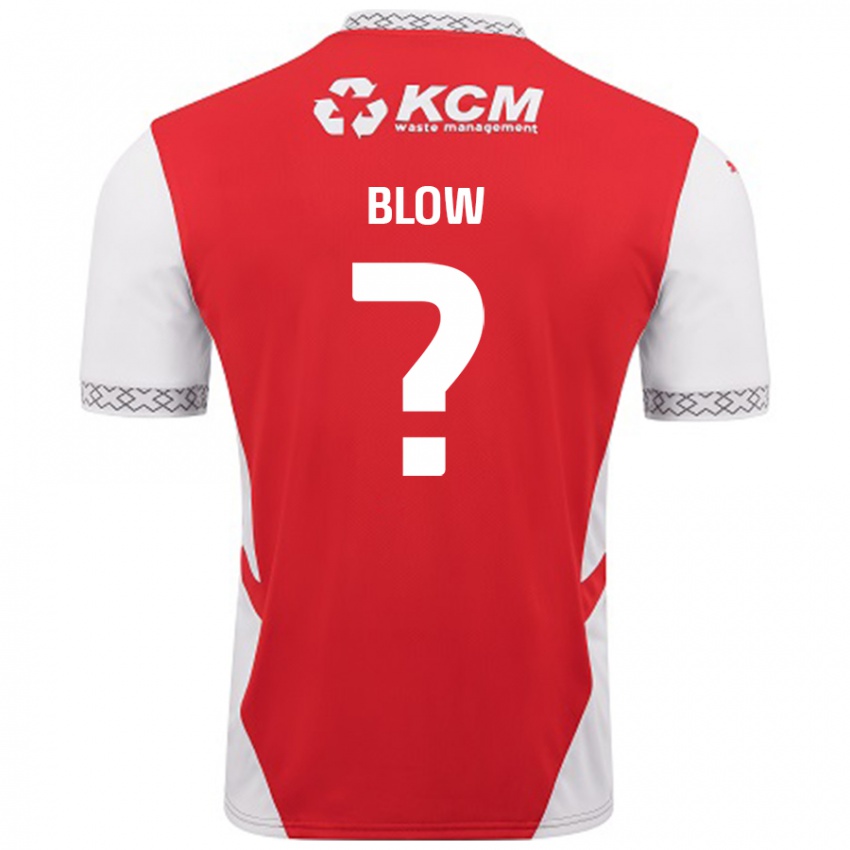 Niño Camiseta Hayden Blow #0 Rojo Blanco 1ª Equipación 2024/25 La Camisa Chile