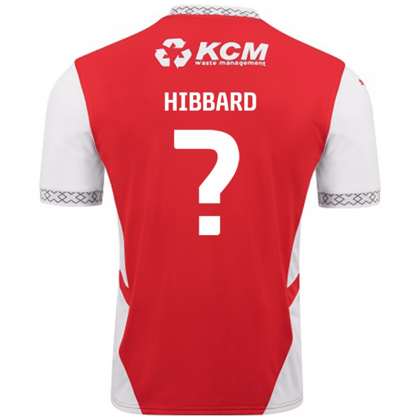 Niño Camiseta Zac Hibbard #0 Rojo Blanco 1ª Equipación 2024/25 La Camisa Chile