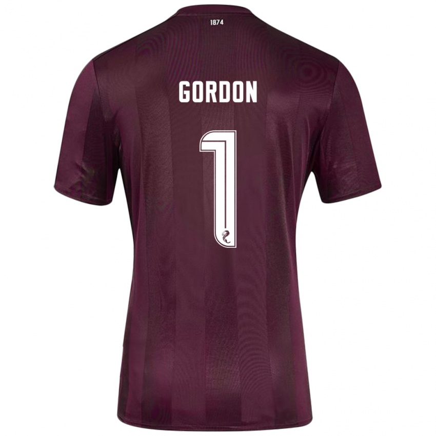 Niño Camiseta Craig Gordon #1 Borgoña 1ª Equipación 2024/25 La Camisa Chile