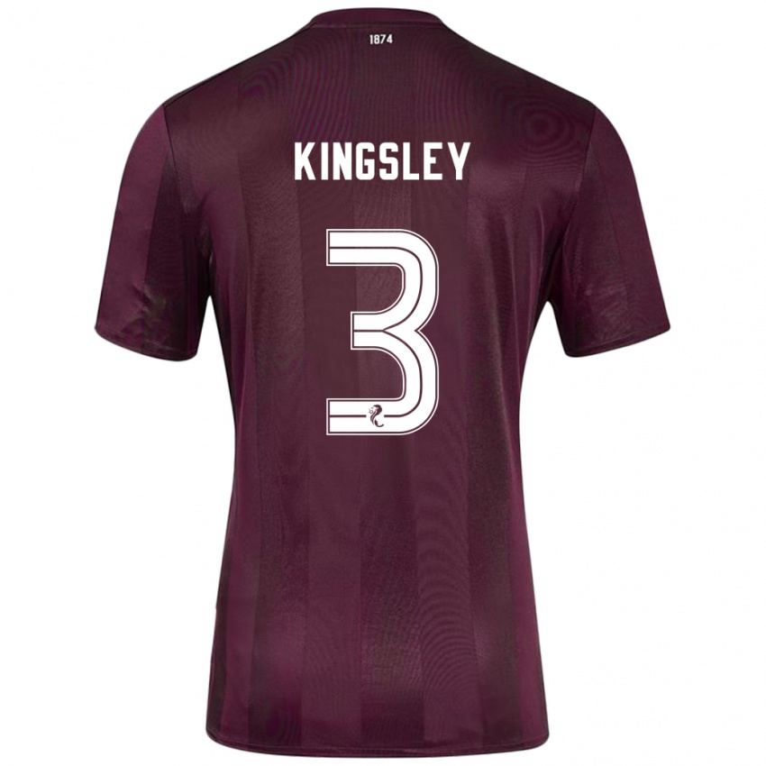 Niño Camiseta Stephen Kingsley #3 Borgoña 1ª Equipación 2024/25 La Camisa Chile